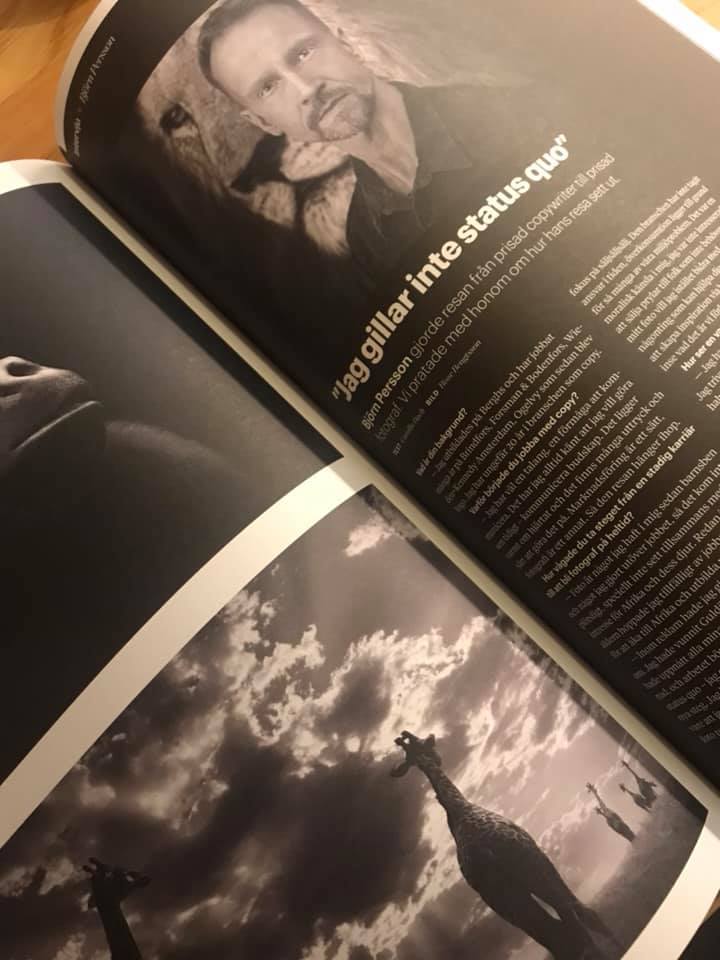 Björn Persson In magazine article