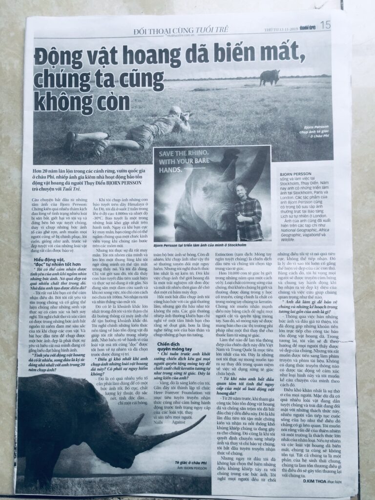 Björn Persson In magazine article