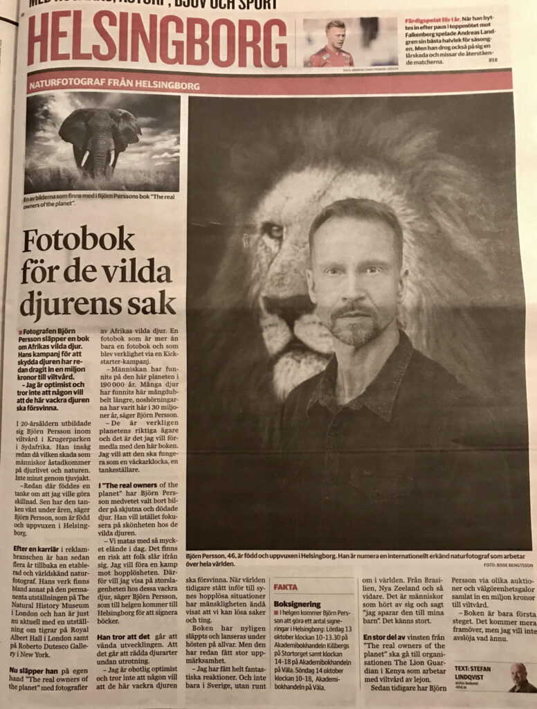 Björn Persson In Newspaper article Helsingborgs Dagblad